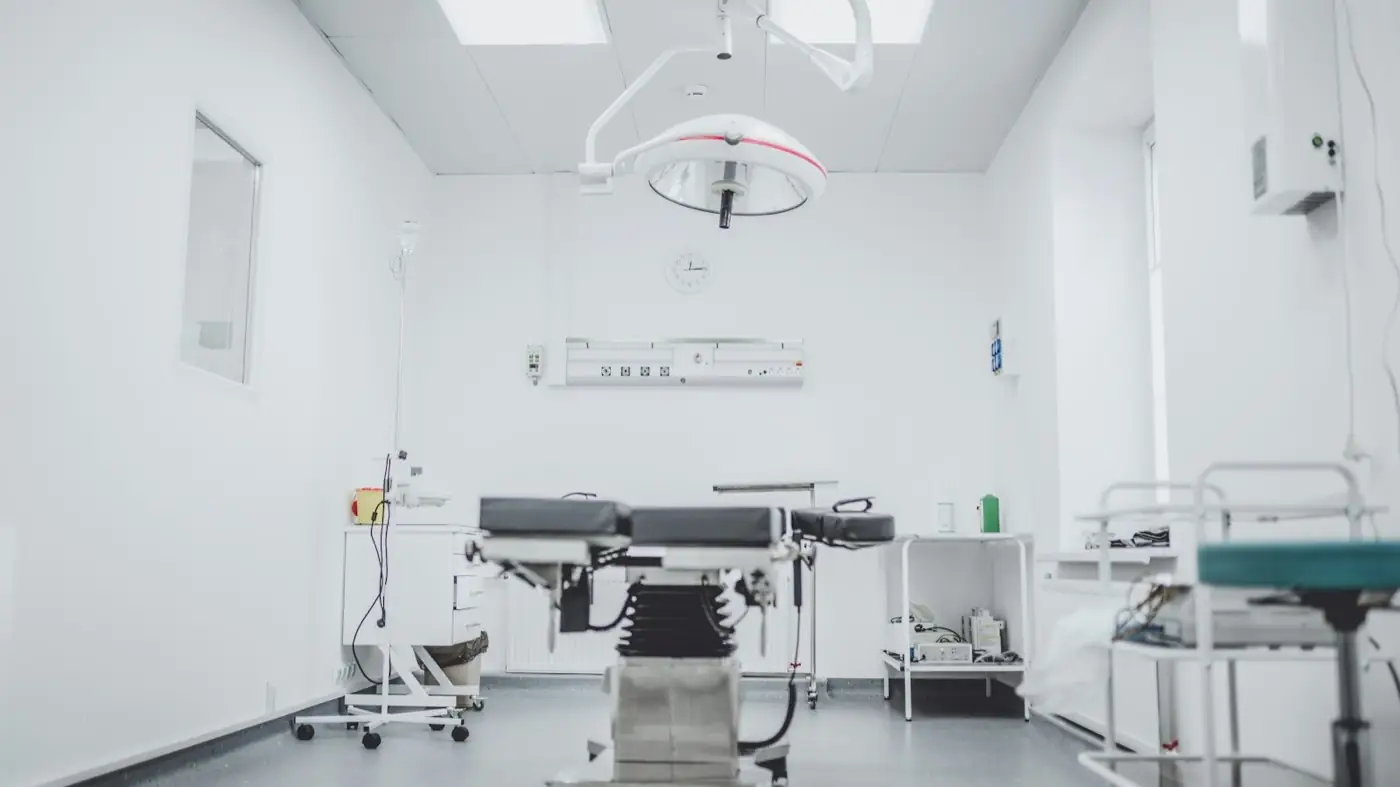 Illustrative stock photo of an empty operating theatre. Not Sree Gokulam Medical College.
